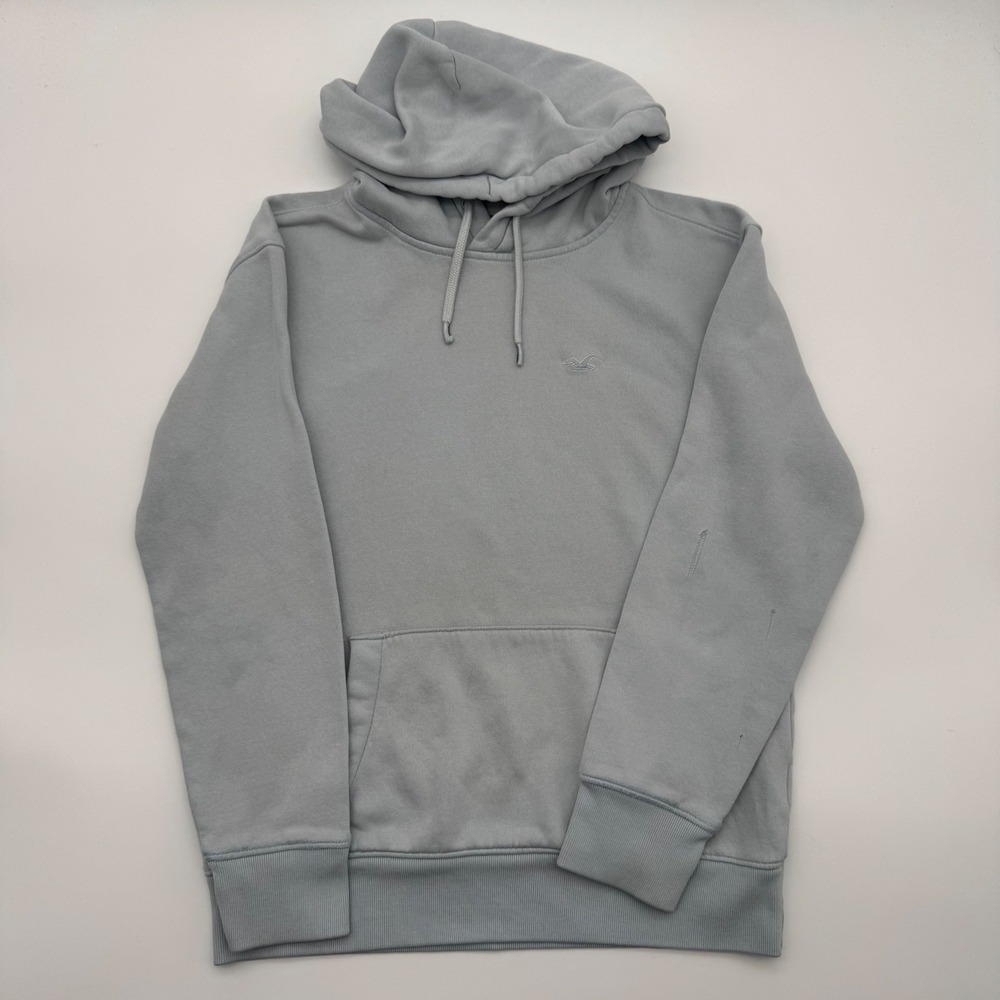 Hollister Must-Have Collection Hoodie‎ Blue XS Logo Pullover Hoodie Sweatshirt